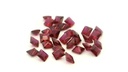 Synthetic Ruby 3.00mm Princess Cut Dark Red