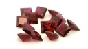 Synthetic Ruby 5.00mm Princess Cut Dark Red