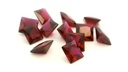 Synthetic Ruby 6.00mm Princess Cut Dark Red