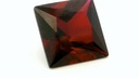 Synthetic Ruby 12mm Princess Cut Dark Red