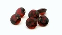 Synthetic Ruby 8.00mm Round Dark Red