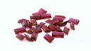Synthetic Ruby 5x2.5mm Baguette Radiant Cut Bright Red