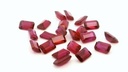 Synthetic Ruby 5x3mm Emerald Cut Bright Red