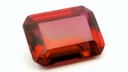 Synthetic Ruby 18x13mm Emerald Cut Bright Red