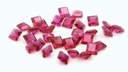 Synthetic Ruby 3.50mm Carre Cut Bright Red