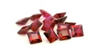 Synthetic Ruby 5.00mm Carre Cut Bright Red