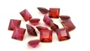 Synthetic Ruby 6.00mm Carre Cut Bright Red