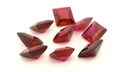 Synthetic Ruby 7.00mm Carre Cut Bright Red
