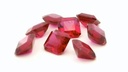 Synthetic Ruby 5.00mm Square Emerald Cut Bright Red