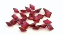 Synthetic Ruby 2.50mm Princess Cut Bright Red