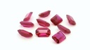 Synthetic Ruby Dark Pink 5x3mm Emerald Cut
