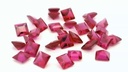 Synthetic Ruby 2.75mm Carre Cut Dark Pink