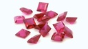 Synthetic Ruby 5.00mm Carre Cut Dark Pink