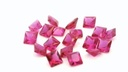 Synthetic Ruby 2.50mm Princess Cut Dark Pink