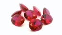 Synthetic Ruby Dark Pink 9x7mm Oval