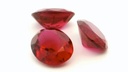Synthetic Ruby Dark Pink 11x9mm Oval