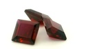 Synthetic Ruby 8.00mm Carre Cut Dark Red