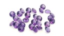 Amethyst 3.50mm Round Mid to Strong Diamond Cut