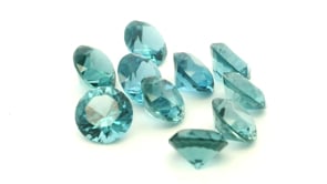 Synthetic Spinel 6.00mm Round Zircon Blue
