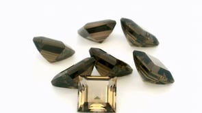 Smoky Quartz 7.00mm Carre Cut