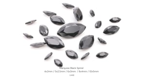 Black Spinel 6x3mm Marquise