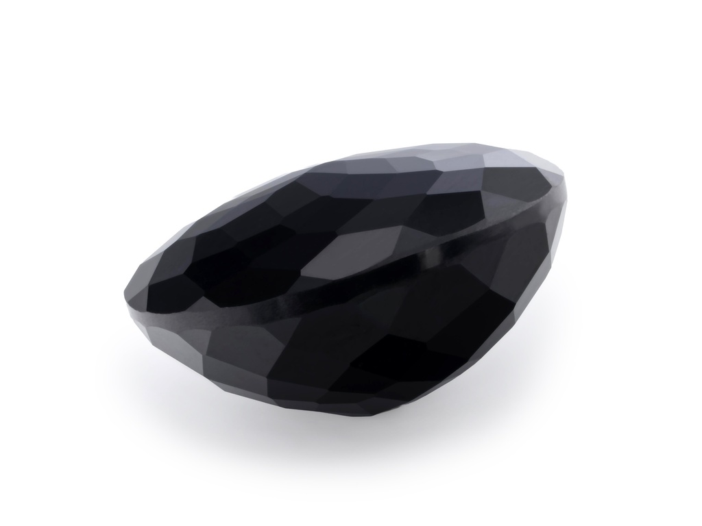 Black Spinel 12x10mm Oval Fancy