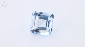 Aquamarine 7.00mm Square Emerald Cut Light Blue