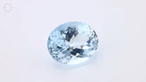 Aquamarine 11.1x9.1mm Oval Mid Blue