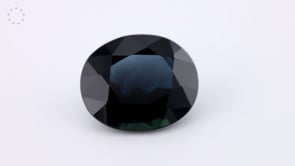 Australian Sapphire 11.9x9.9mm Oval Dark Blue