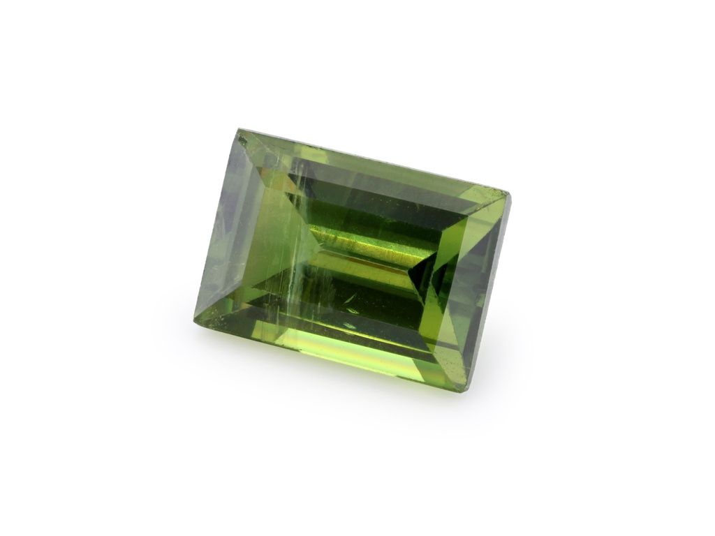 Green Sapphire 7.28x5.15mm Baguette