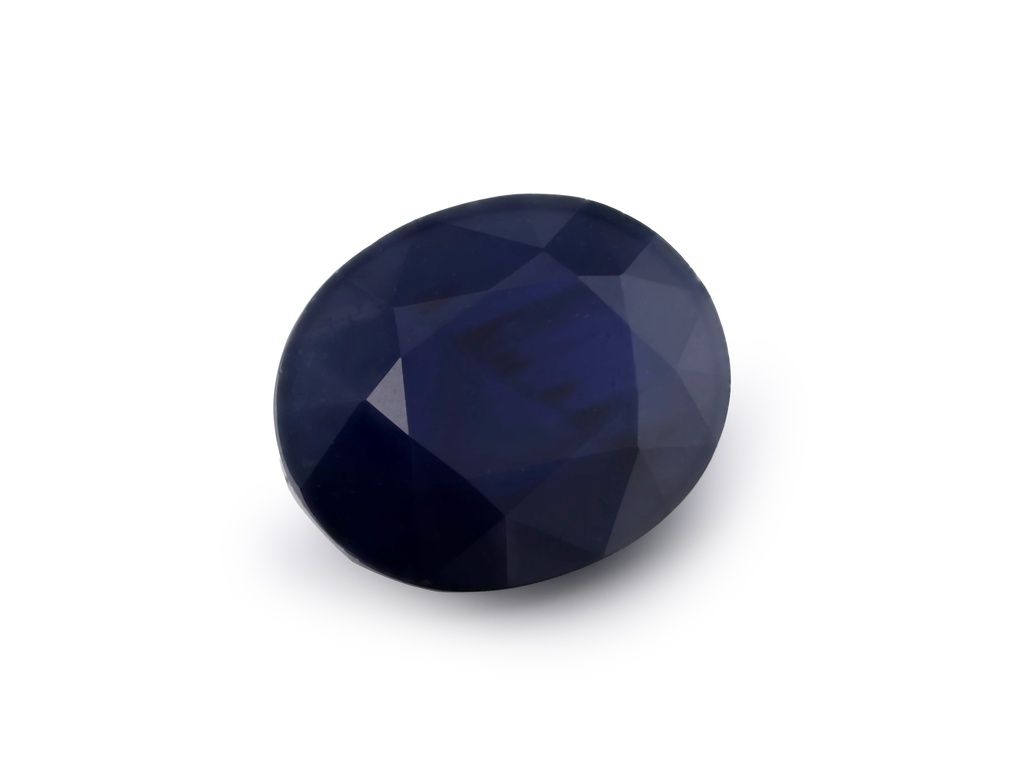 Australian Sapphire 8.9x7mm Oval Dark Blue