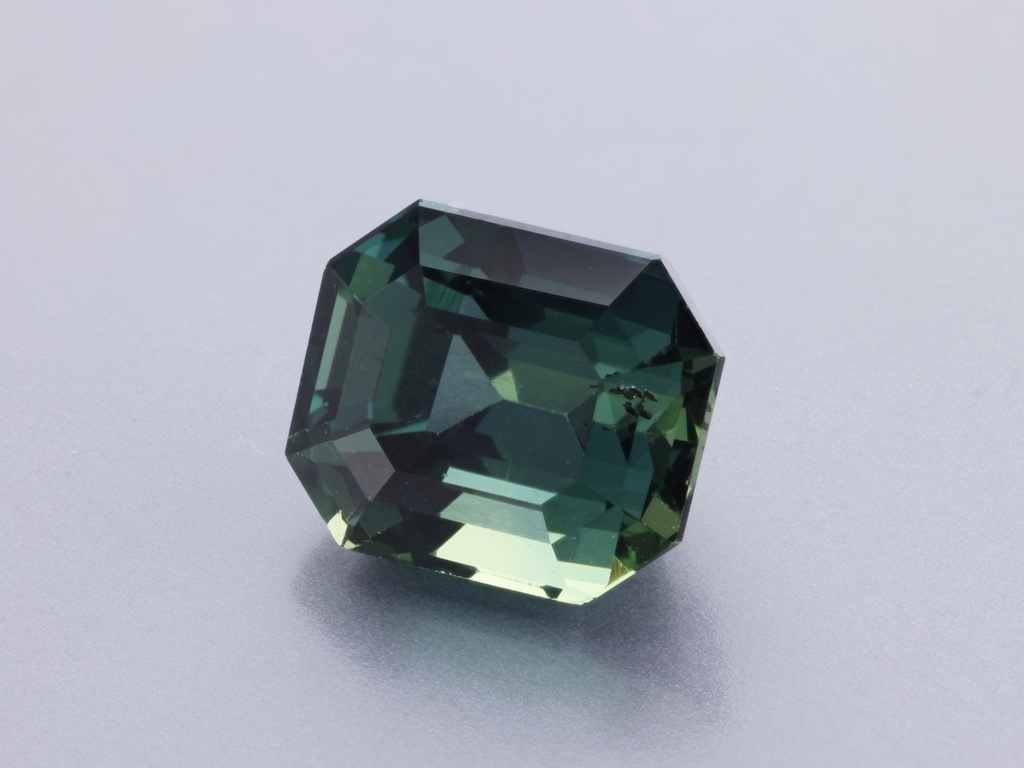 Sapphire 6.35x5.4mm Emerald Cut Teal