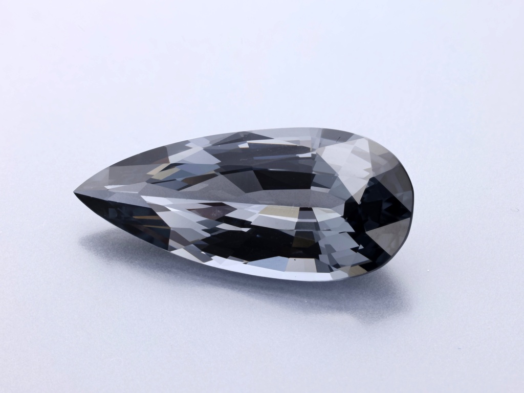 Spinel 16.65x7.4mm Pear Shape Dark Purple