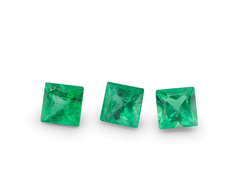 Emerald 3.25mm Square Princess Gem Grade 