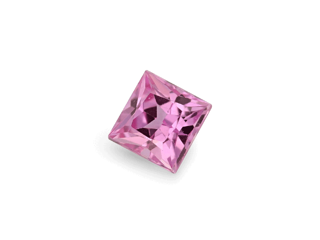 Pink Sapphire 3.75mm Princess Cut Good Pink 