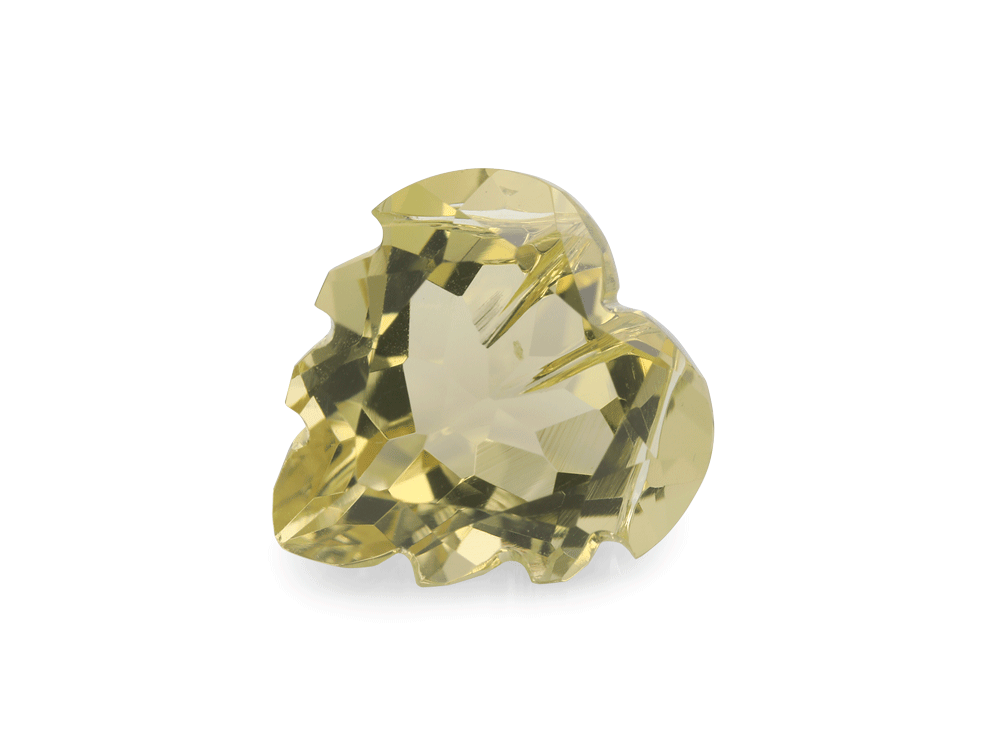 [QLHF1000X1] Lemon Quartz 10mm Fancy Heart Shape
