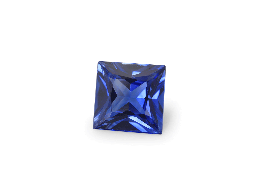 Ceylon Sapphire 4.25mm Princess Cut Bright Blue GQ