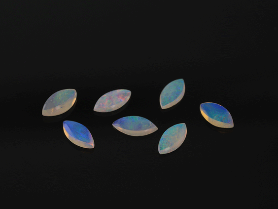 White Opal 5x2.5mm Marquise 1st Grade
