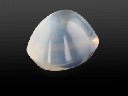 Moonstone White 8.5x7.3mm Oval Bullet 