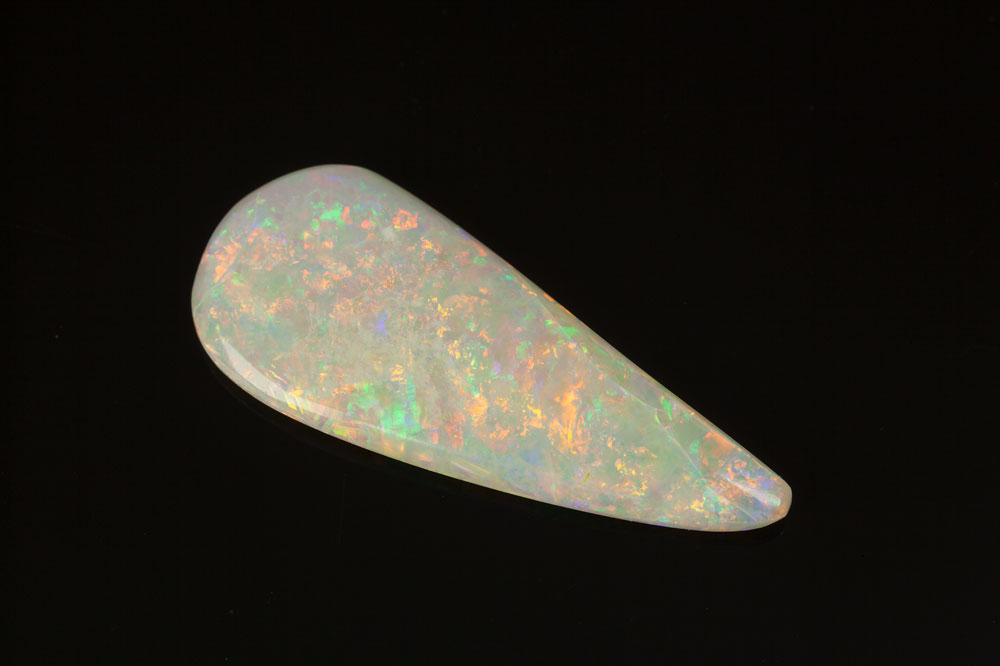 Solid White Opal 23.3x9.5mm Free Form