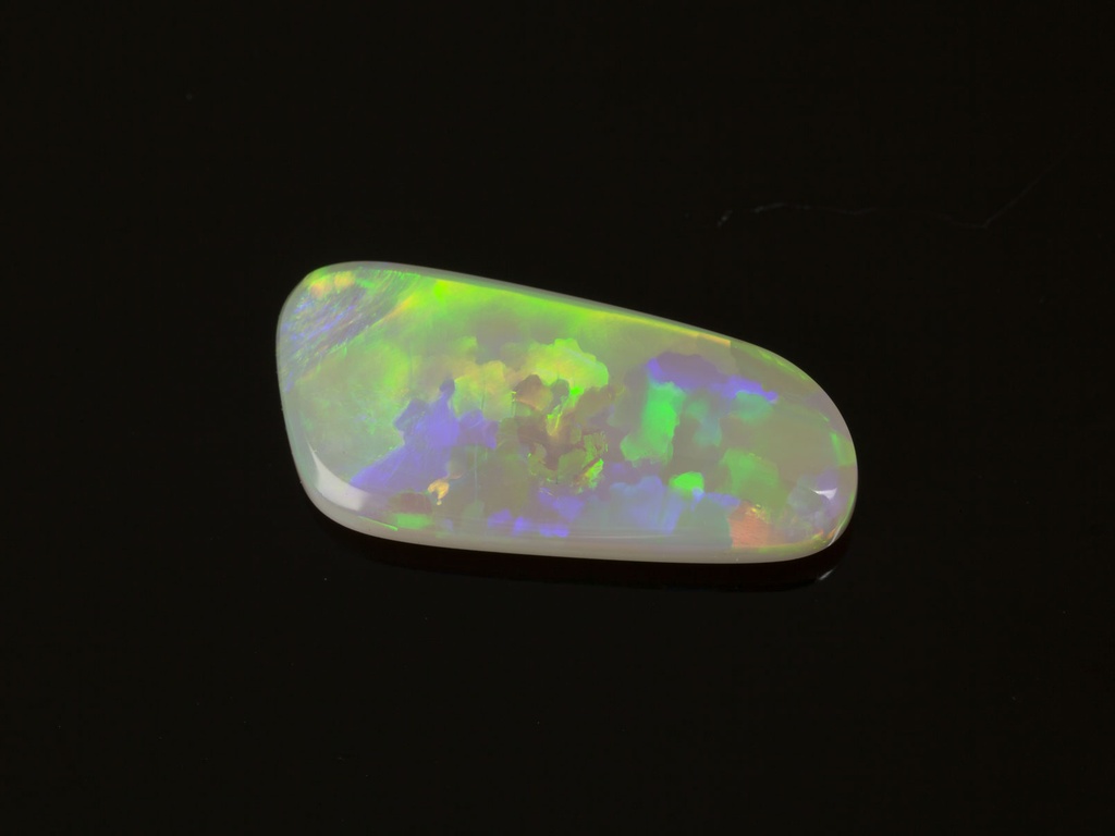 Solid White Opal 15.6x7.8mm Free Form