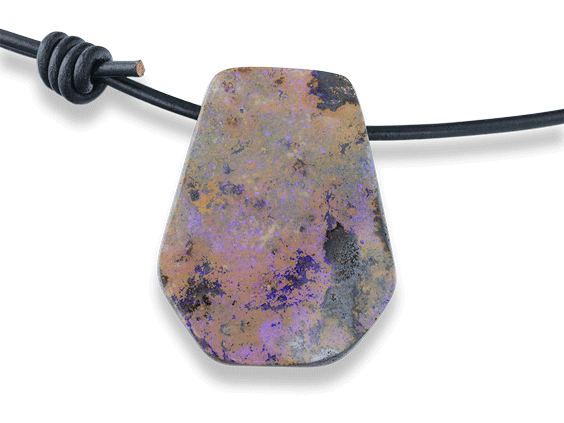 Boulder Opal 36x28mm Free Form Pendant