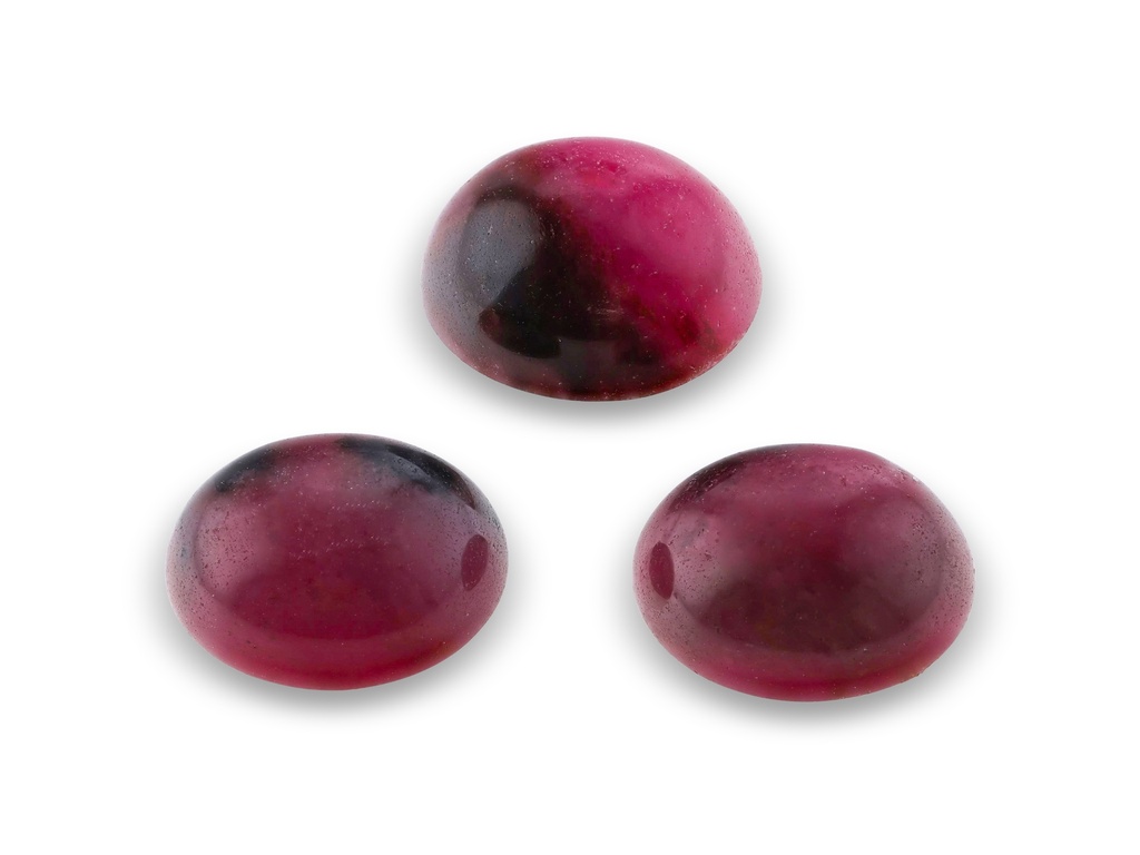 [ORNJ20305] Rhodonite 9x7mm Oval Cabochon