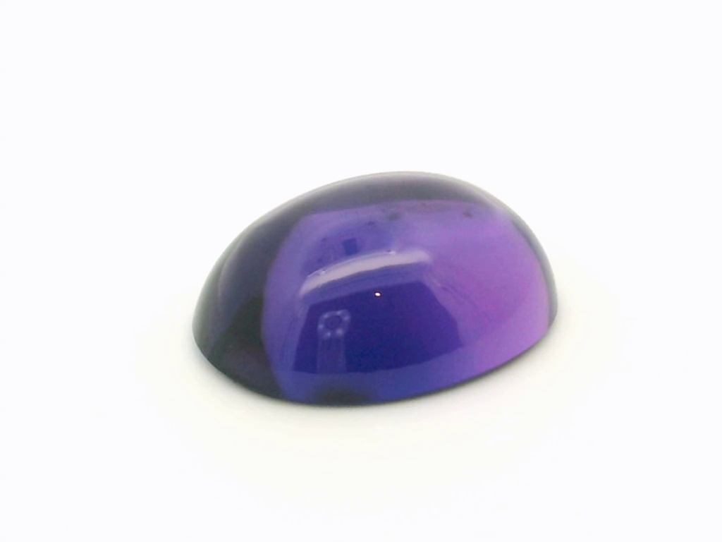 Synthetic/Lab Grown Sapphire 20x15mm Oval Cabochon German Cut Purple