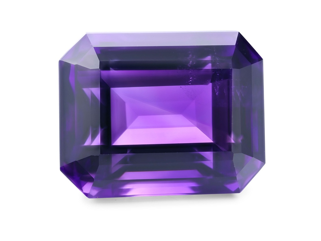 Amethyst 16.3x13mm Emerald Cut  Deep Cut