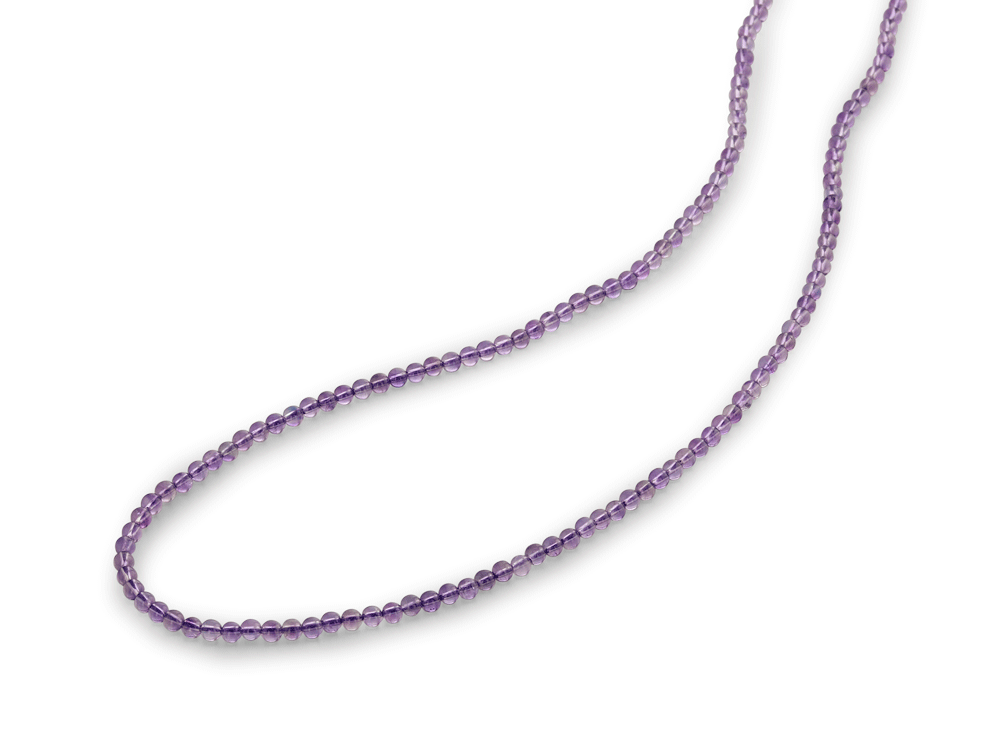 [BEADJ20044] Amethyst 3mm Round Pol Light 