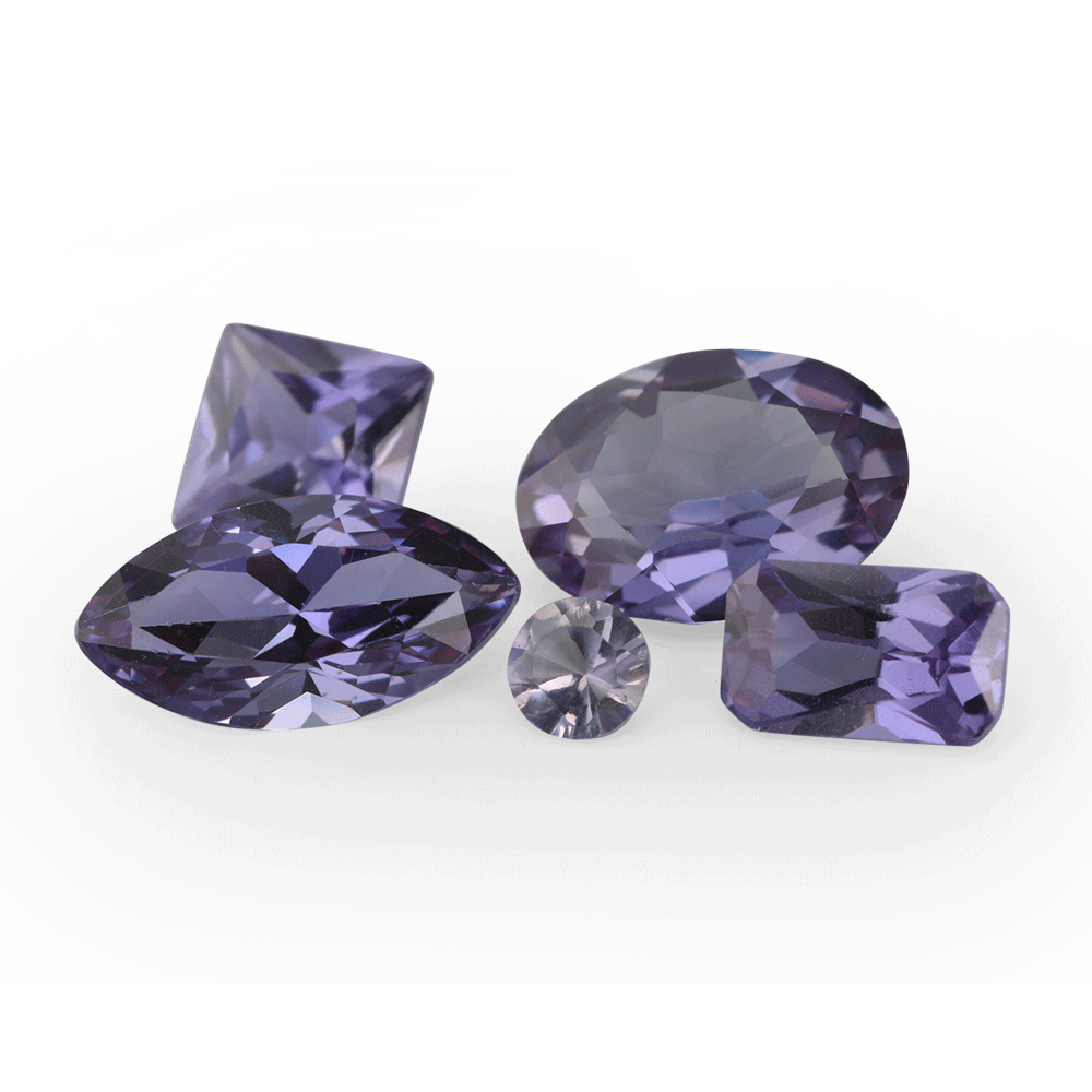 [AXJ20027] Synthetic Alexandrite Corundum 12x10mm Oval Buff Top German Cut