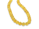 Amber Yellow 14mm Round Strand