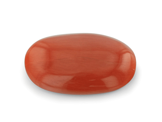 Red Coral 14.3x9.25mm Oval Cabochon  