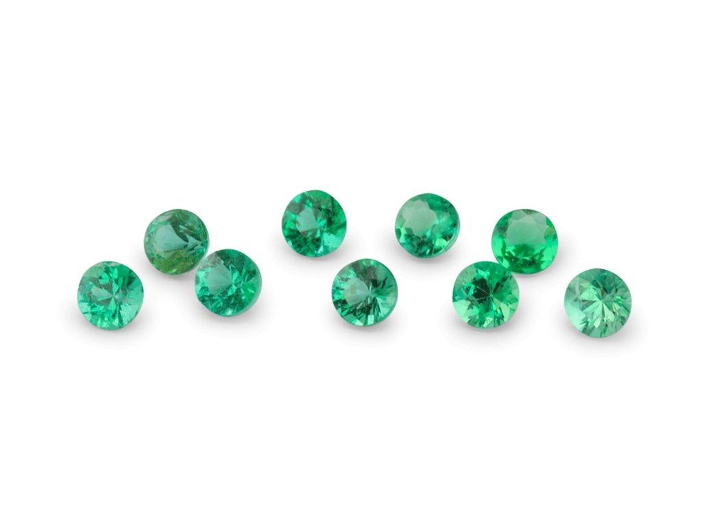 [BERB0175B] Emerald 1.75mm Round Diamond Cut
